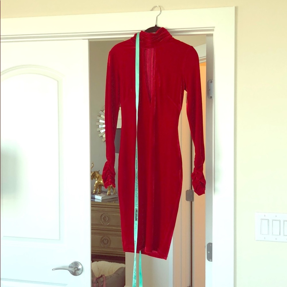 Mistress Rocks velvet long sleeve dress.  NWT.